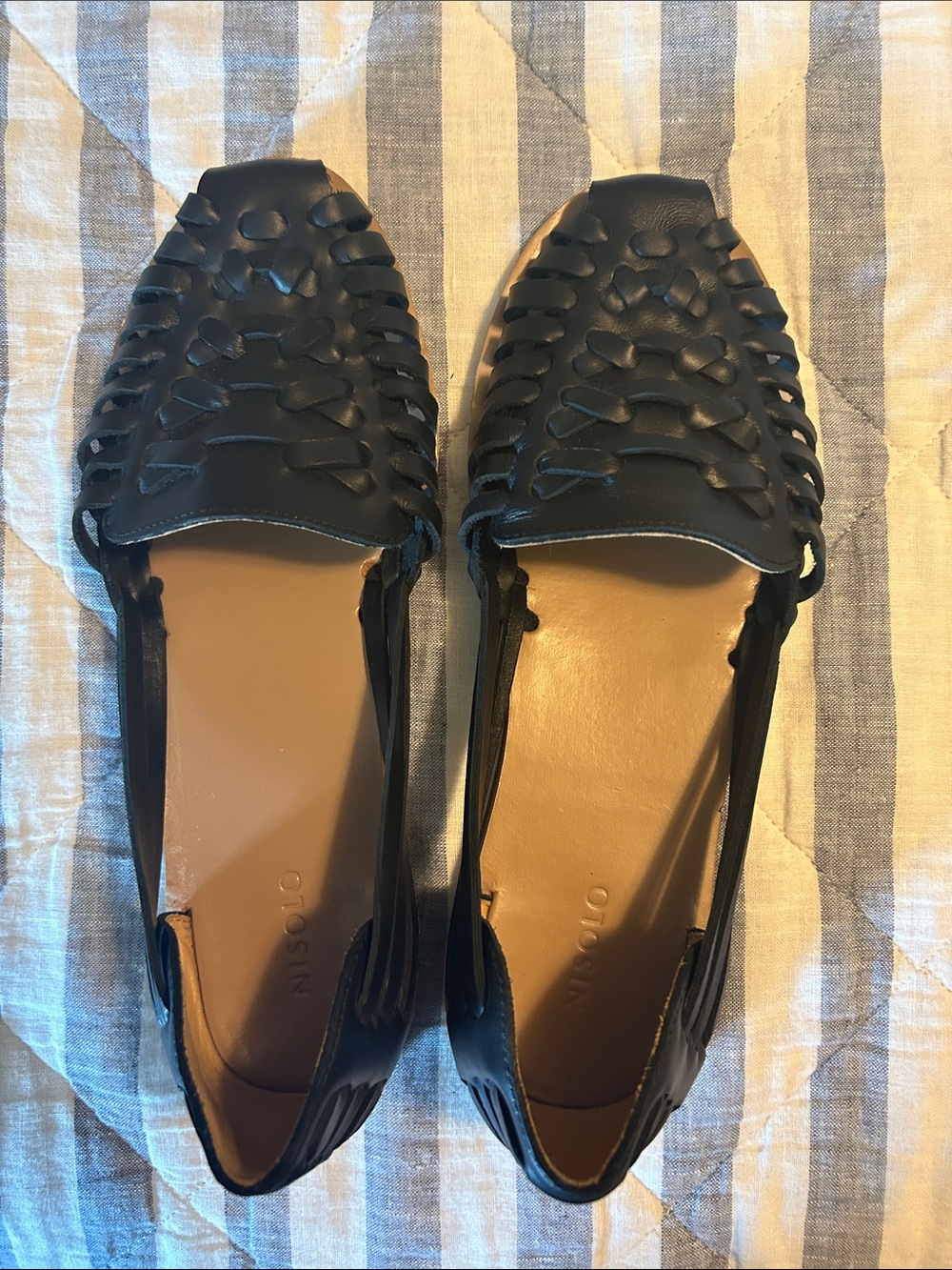 Nisolo black huarache shoe
